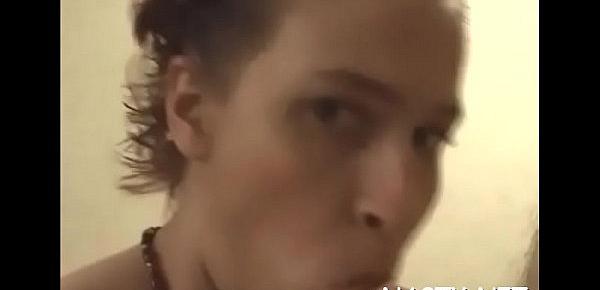  Romantic brunette Amelie enjoys a wild sex